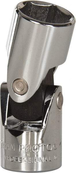 Proto - 3/8" Drive, Standard Hand Socket - 6 Points, 1-27/32" OAL, Alloy Steel, Chrome Finish - Benchmark Tooling