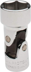 Proto - 11/16", 3/8" Drive, Standard Hand Socket - 6 Points, 2" OAL, Alloy Steel, Chrome Finish - Benchmark Tooling
