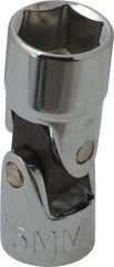 Proto - 3/8" Drive, Standard Hand Socket - 6 Points, 2" OAL, Alloy Steel, Chrome Finish - Benchmark Tooling
