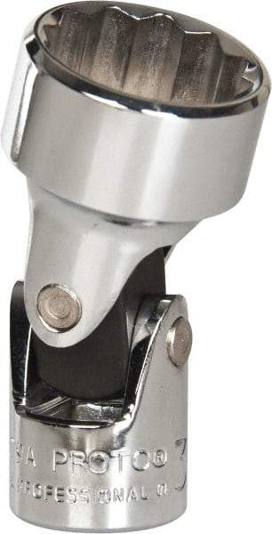 Proto - 3/4", 3/8" Drive, Standard Hand Socket - 12 Points, 2" OAL, Alloy Steel, Chrome Finish - Benchmark Tooling