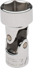 Proto - 3/4", 3/8" Drive, Standard Hand Socket - 6 Points, 2" OAL, Alloy Steel, Chrome Finish - Benchmark Tooling