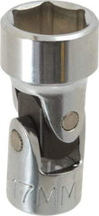 Proto - 3/8" Drive, Standard Hand Socket - 6 Points, 2" OAL, Alloy Steel, Chrome Finish - Benchmark Tooling