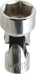 Proto - 3/8" Drive, Standard Hand Socket - 6 Points, 2" OAL, Alloy Steel, Chrome Finish - Benchmark Tooling