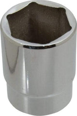 Proto - 1/2" Drive, Standard Hand Socket - 6 Points, 1-3/4" OAL, Alloy Steel, Chrome Finish - Benchmark Tooling