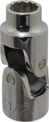 Proto - 1/2", 1/2" Drive, Standard Hand Socket - 12 Points, 2-13/32" OAL, Alloy Steel, Chrome Finish - Benchmark Tooling