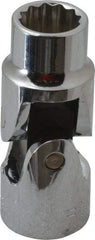 Proto - 9/16", 1/2" Drive, Standard Hand Socket - 12 Points, 2-15/32" OAL, Alloy Steel, Chrome Finish - Benchmark Tooling