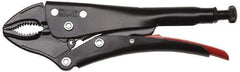 Proto - 7-15/32" OAL Curved Jaw Locking Pliers - 11/32" Jaw Width, 1-11/64" Jaw Depth, 1-21/32" Jaw Opening, Standard Handle - Benchmark Tooling