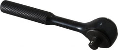 Proto - 1/4" Drive Round Head Standard Ratchet - Black Oxide Finish, 4-1/2" OAL, 72 Gear Teeth, Standard Head - Benchmark Tooling