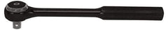 Proto - 1/2" Drive Round Head Standard Ratchet - Black Oxide Finish, 9-3/8" OAL, 72 Gear Teeth, Standard Head - Benchmark Tooling