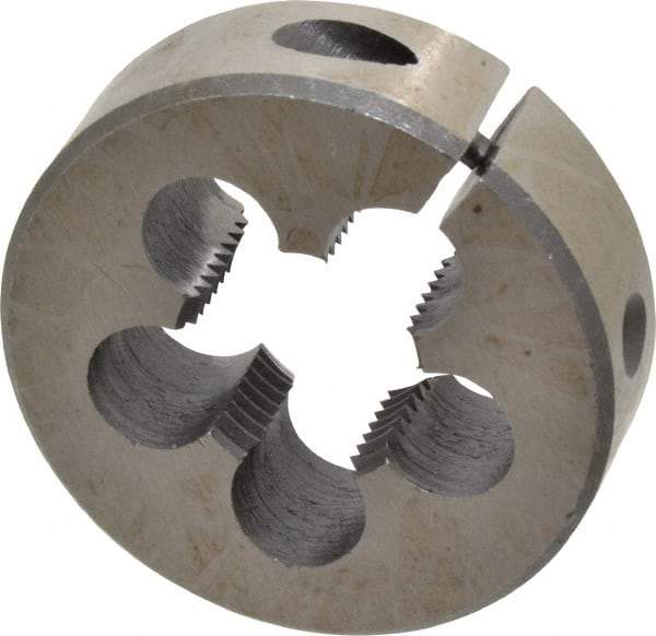 Interstate - 1/2-14 BSPP Thread, Round Pipe Die - 2" Outside Diam, High Speed Steel - Exact Industrial Supply