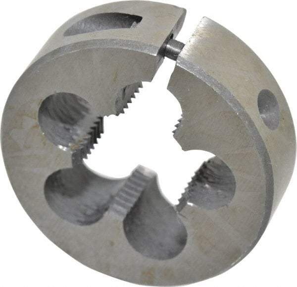 Interstate - 3/8-19 BSPP Thread, Round Pipe Die - 1-1/2" Outside Diam, High Speed Steel - Exact Industrial Supply