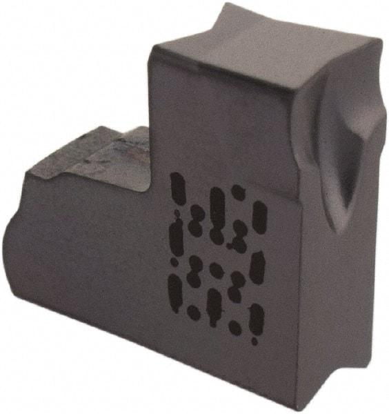 Iscar - TAGN J IC908 Grade, 0.118" Cutting Width, Carbide Cutoff Insert - 0° Neutral Lead Angle, 0.0079" Cnr Rad, TiAlN Coated, Single End - Benchmark Tooling