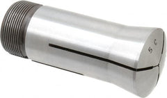 Lyndex - 1/16 Inch 5C Round Collet - 3.27 Inch Overall Length, 1.041-24 Internal Thread Size, Steel, 0.0007 Inch TIR - Exact Industrial Supply