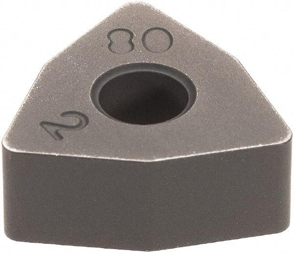 Iscar - WNMA332 Grade IC428 Carbide Turning Insert - TiC/Al2O3 Finish, 80° Trigon, 3/8" Inscr Circle, 3/16" Thick, 1/32" Corner Radius - Benchmark Tooling