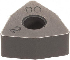 Iscar - WNMA332 Grade IC428 Carbide Turning Insert - TiC/Al2O3 Finish, 80° Trigon, 3/8" Inscr Circle, 3/16" Thick, 1/32" Corner Radius - Benchmark Tooling