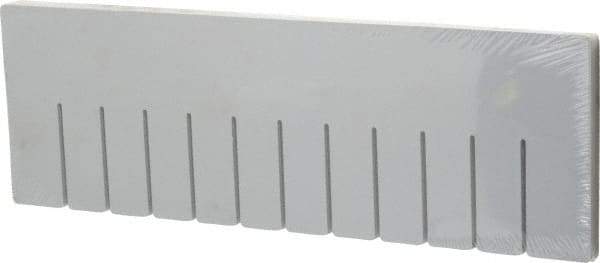 Quantum Storage - 17.4" Wide x 6" High, Gray Bin Divider - Use with DG93060 - Benchmark Tooling