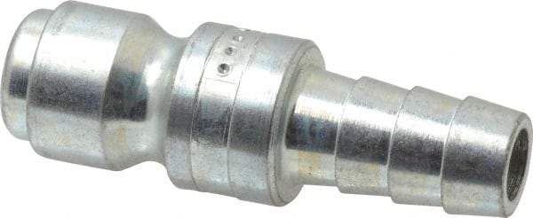 Coilhose Pneumatics - Hose Barb Tru-Flate Automotive Pneumatic Hose Connector - Plated Steel, 3/8" Body Diam, 3/8" Hose ID - Benchmark Tooling