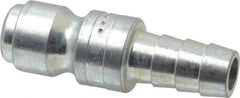 Coilhose Pneumatics - Hose Barb Tru-Flate Automotive Pneumatic Hose Connector - Plated Steel, 3/8" Body Diam, 3/8" Hose ID - Benchmark Tooling