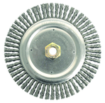 7 x 5/8-11" - .020 Wire Size - Steel Dually Weld Cleaning Brush - Benchmark Tooling