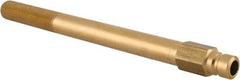 Coilhose Pneumatics - 1/4" Body Diam, Coolant & Fluid Line Extension Plug - Brass - Benchmark Tooling