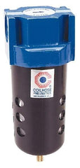 Coilhose Pneumatics - 3/8" Port Coalescing Filter - Aluminum Bowl, 0.3 Micron Rating, 7-1/2" High - Benchmark Tooling