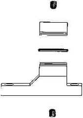 Coilhose Pneumatics - Filter Wall Mount Connecting Clamp Kit - Includes 1 Wall Mount, 1 Connecting Clamp, 2-Set Screws, 1 O-Ring & 1 Allen Wrench, For Use with Coilhose 27 Series & Filter/Regulator Combination Units - Benchmark Tooling