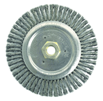 6" Root Pass Brush - .020 Steel Wire; 5/8-11 Dbl-Hex Nut - Dually Weld Cleaning Brush - Benchmark Tooling