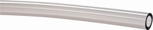 Made in USA - 1/4" ID x 3/8" OD, 1/16" Wall Thickness, Cut to Length (100' Standard Length) PVC Tube - Clear, 55 Max psi, 68 Shore A Hardness - Benchmark Tooling