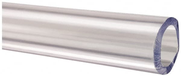 Made in USA - 5/8" ID x 7/8" OD, 1/8" Wall Thickness, Cut to Length (100' Standard Length) PVC Tube - Clear, 40 Max psi, 68 Shore A Hardness - Benchmark Tooling