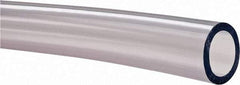 Made in USA - 3/4" ID x 1" OD, 1/8" Wall Thickness, Cut to Length (100' Standard Length) PVC Tube - Clear, 35 Max psi, 68 Shore A Hardness - Benchmark Tooling