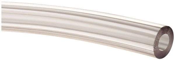 Made in USA - 3/16" ID x 3/8" OD, 3/32" Wall Thickness, Cut to Length (100' Standard Length) PVC Tube - Clear, 70 Max psi, 68 Shore A Hardness - Benchmark Tooling