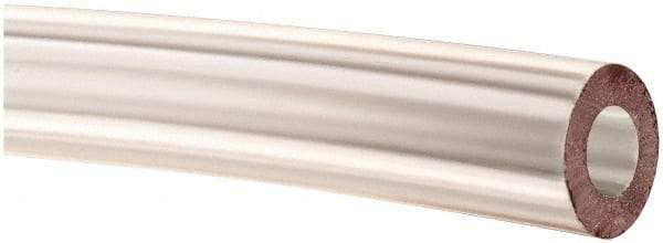 Made in USA - 1/4" ID x 1/2" OD, 1/8" Wall Thickness, Cut to Length (100' Standard Length) PVC Tube - Clear, 70 Max psi, 68 Shore A Hardness - Benchmark Tooling