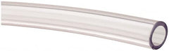 Made in USA - 3/8" ID x 9/16" OD, 3/32" Wall Thickness, Cut to Length (100' Standard Length) PVC Tube - Clear, 50 Max psi, 68 Shore A Hardness - Benchmark Tooling