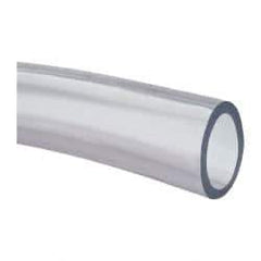 Made in USA - 1-1/4" ID x 1-5/8" OD, 3/16" Wall Thickness, Cut to Length (50' Standard Length) PVC Tube - Clear, 31 Max psi, 68 Shore A Hardness - Benchmark Tooling