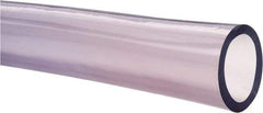 Made in USA - 1-1/2" ID x 2" OD, 1/4" Wall Thickness, Cut to Length (50' Standard Length) PVC Tube - Clear, 40 Max psi, 68 Shore A Hardness - Benchmark Tooling