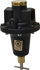 Coilhose Pneumatics - 1 NPT Port, 160 CFM, Cast Aluminum Tamper Proof Heavy-Duty T-Handle Regulator - 0 to 125 psi Range, 250 Max psi Supply Pressure, 1/4" Gauge Port Thread, 5" Wide x 8-1/2" High - Benchmark Tooling