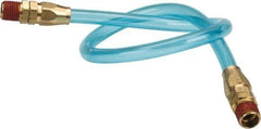 Coilhose Pneumatics - 1/4" ID 1-1/2' Long Lead-In Whip Hose - MNPT Swivel x MNPT Swivel Ends, 140 Working psi, -20 to 165°F, 1/4" Fitting, - Benchmark Tooling