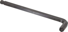 Eklind - 14mm Hex, Long Arm, Ball End Hex Key - 9-5/32" OAL, Metric System of Measurement - Benchmark Tooling