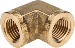 Cerro - 1/4 Female Thread, Brass Industrial Pipe 90° Female Elbow - FNPTF, 1,200 psi - Benchmark Tooling