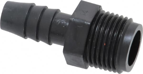 NewAge Industries - 3/8" Barb, 3/8 NPT, Multiple Barbed Tube Connector - Polyethylene, Male - Benchmark Tooling