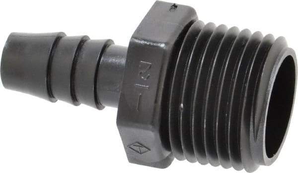 NewAge Industries - 3/8" Barb, 1/2 NPT, Multiple Barbed Tube Connector - Polyethylene, Male - Benchmark Tooling