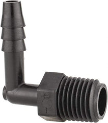 NewAge Industries - 1/4" Barb, 1/4 NPT, Multiple Barbed Tube Elbow - Polyethylene, Male - Benchmark Tooling