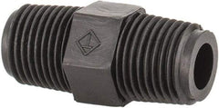 NewAge Industries - Polyethylene Threaded Tube Hex Nipple - 1/8" ID x 1/8" OD - Benchmark Tooling