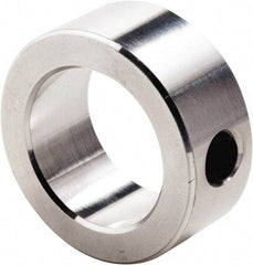 Climax Metal Products - 1-1/16" Bore, Aluminum, Set Screw Shaft Collar - 1-3/4" Outside Diam, 5/8" Wide - Benchmark Tooling