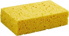 Boardwalk - 6" Long x 3-5/8" Wide x 1" Thick Cleansing Pad - Non-Abrasive, Yellow - Benchmark Tooling