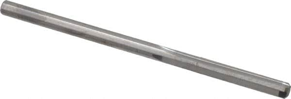 Hertel - 0.135" Solid Carbide 4 Flute Chucking Reamer - Straight Flute, 0.135" Straight Shank, 3/4" Flute Length, 2-1/2" OAL - Benchmark Tooling