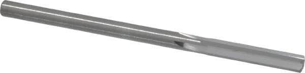 Hertel - 0.142" Solid Carbide 4 Flute Chucking Reamer - Straight Flute, 0.142" Straight Shank, 3/4" Flute Length, 2-1/2" OAL - Benchmark Tooling