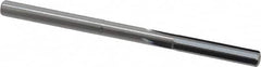 Hertel - 0.155" Solid Carbide 4 Flute Chucking Reamer - Straight Flute, 0.155" Straight Shank, 3/4" Flute Length, 2-1/2" OAL - Benchmark Tooling