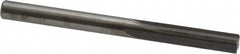 Hertel - 1/4" Solid Carbide 4 Flute Chucking Reamer - Straight Flute, 1/4" Straight Shank, 1" Flute Length, 3" OAL - Benchmark Tooling