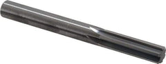 Hertel - 3/8" Solid Carbide 6 Flute Chucking Reamer - Straight Flute, Straight Shank, 1-1/4" Flute Length, 3-1/2" OAL - Benchmark Tooling